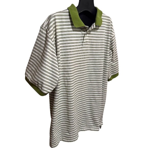 Adidas Climalite Men’s Large Golf Polo Shirt Vintage 2002 Striped - Picture 1 of 12